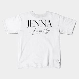 Jenna Family EST. 2020, Surname, Jenna Kids T-Shirt